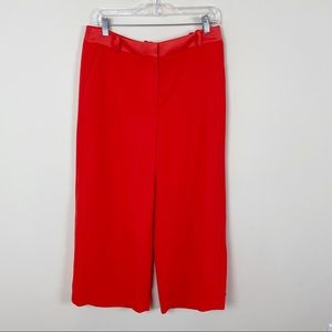 Boden Marlin Wide Leg Tailored Trouser Orange Pants Size 8L